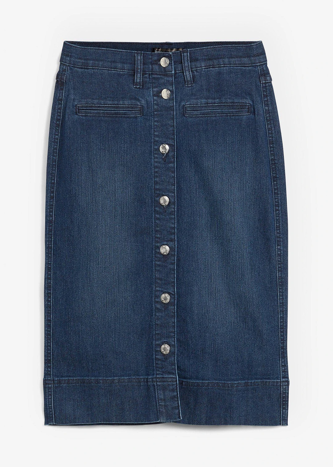 Jupe en jean avec boutons décoratifs