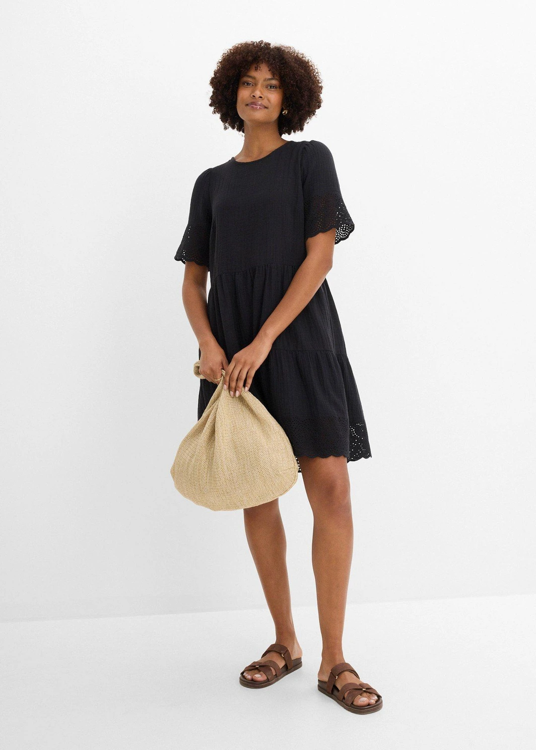 Robe en gaze de coton à broderies anglaises - 2