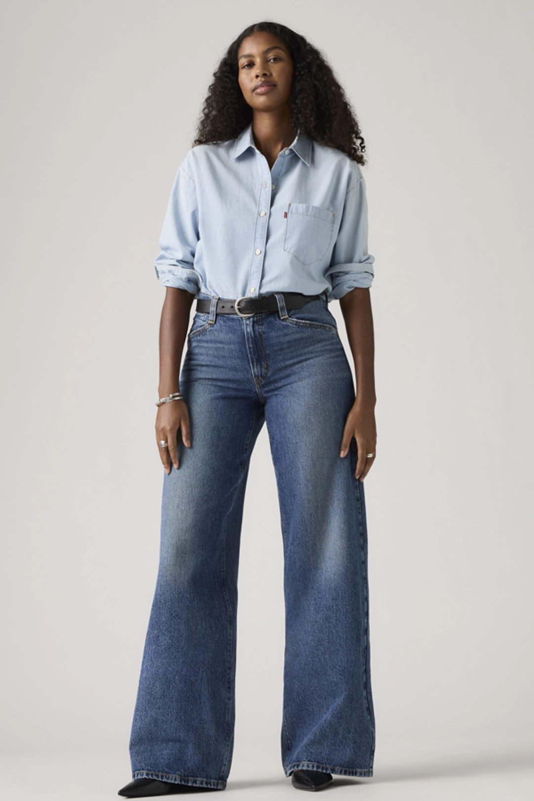 Levi's Jean 94 Baggy Wide Leg - Femme - Bleu / Braided Art - 31X33