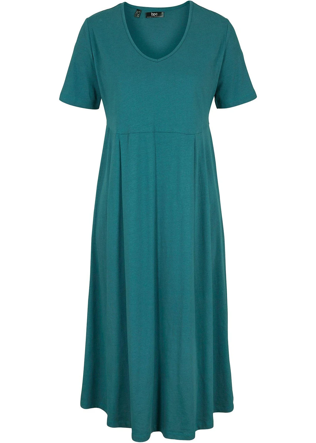 Robe midi en jersey coton