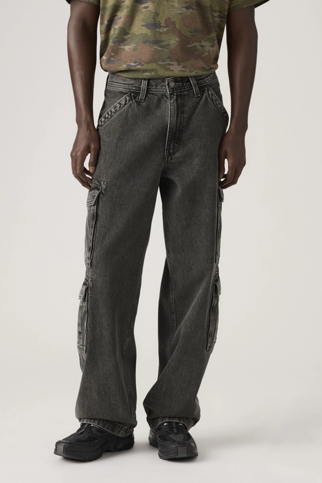 Levi's Pantalon 578 Baggy Cargo - Homme - Noir / Goodbye Darling - 36X34 - 2