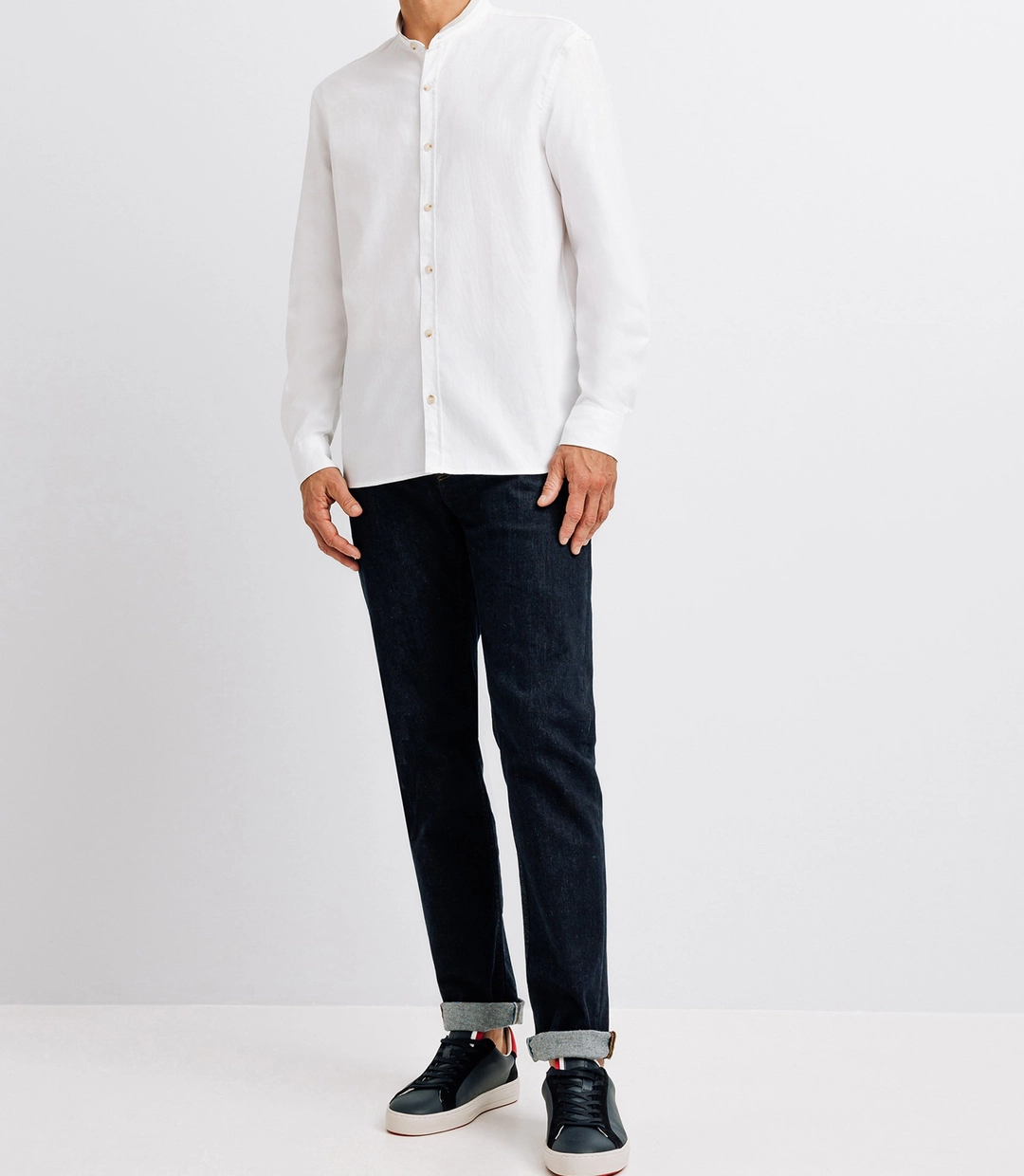IZAC - Chemise casual unie blanche
