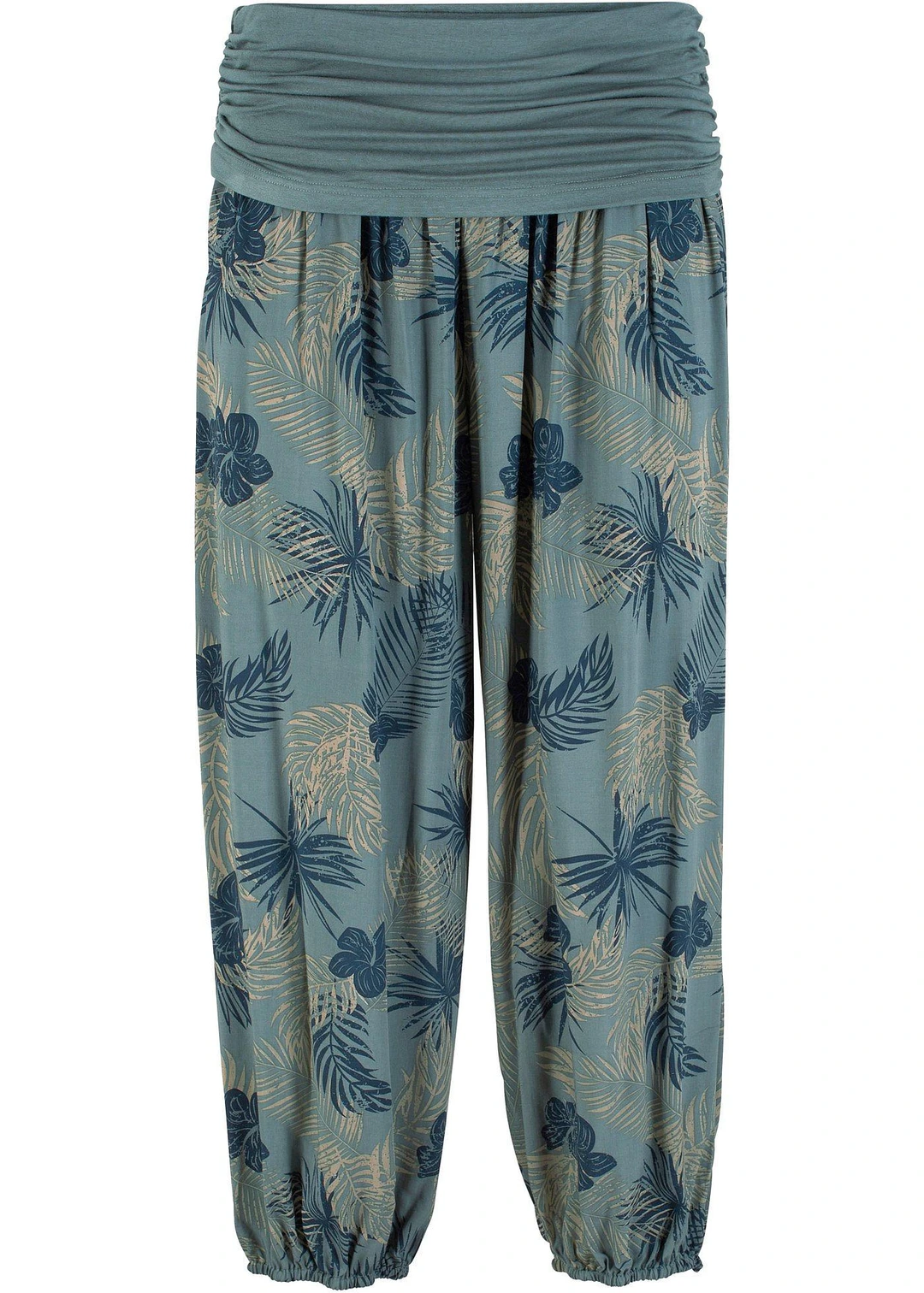 Pantalon 3/4 fluide en viscose extensible
