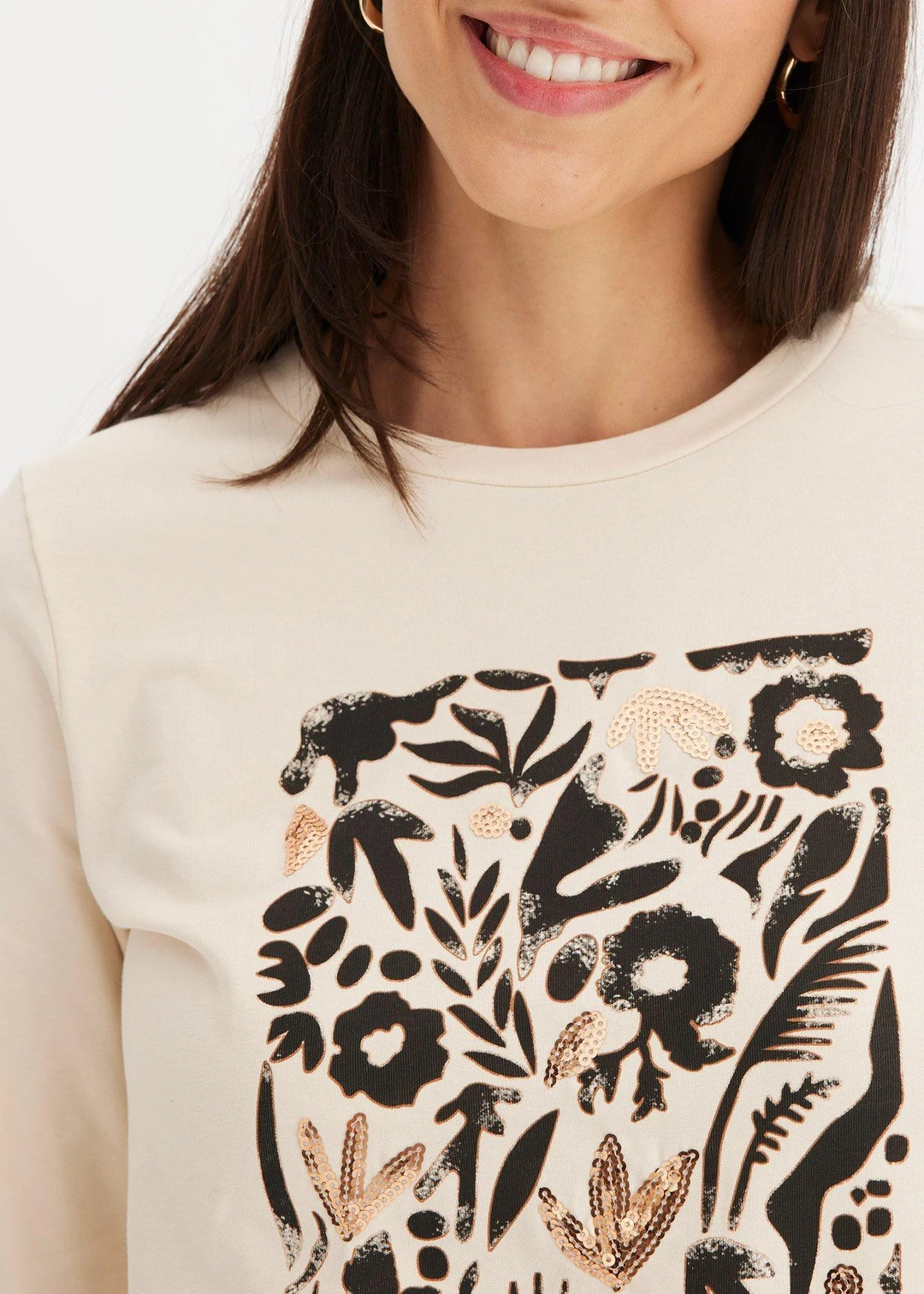 T-shirt manches longues en coton extensible - 3