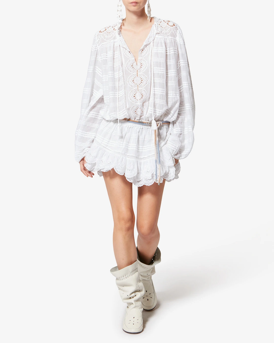 Robe Preya - Femme - Blanc - Taille 44 - Marant Étoile - 4