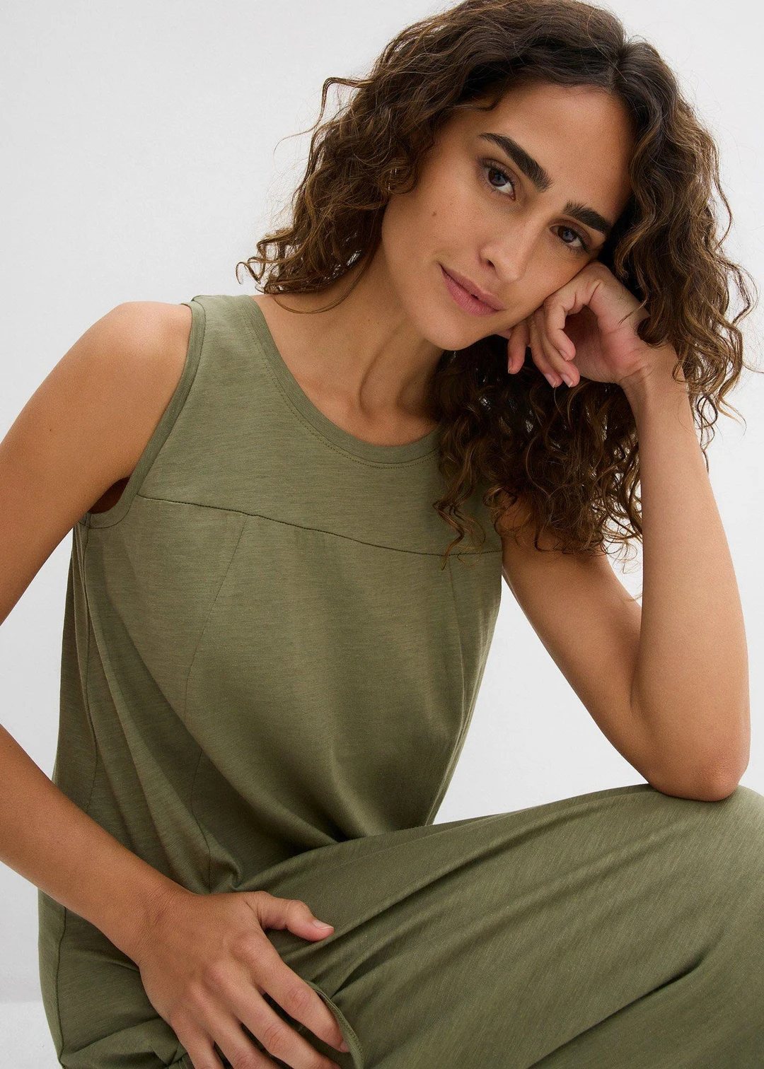 Robe en jersey coton avec poches - 3