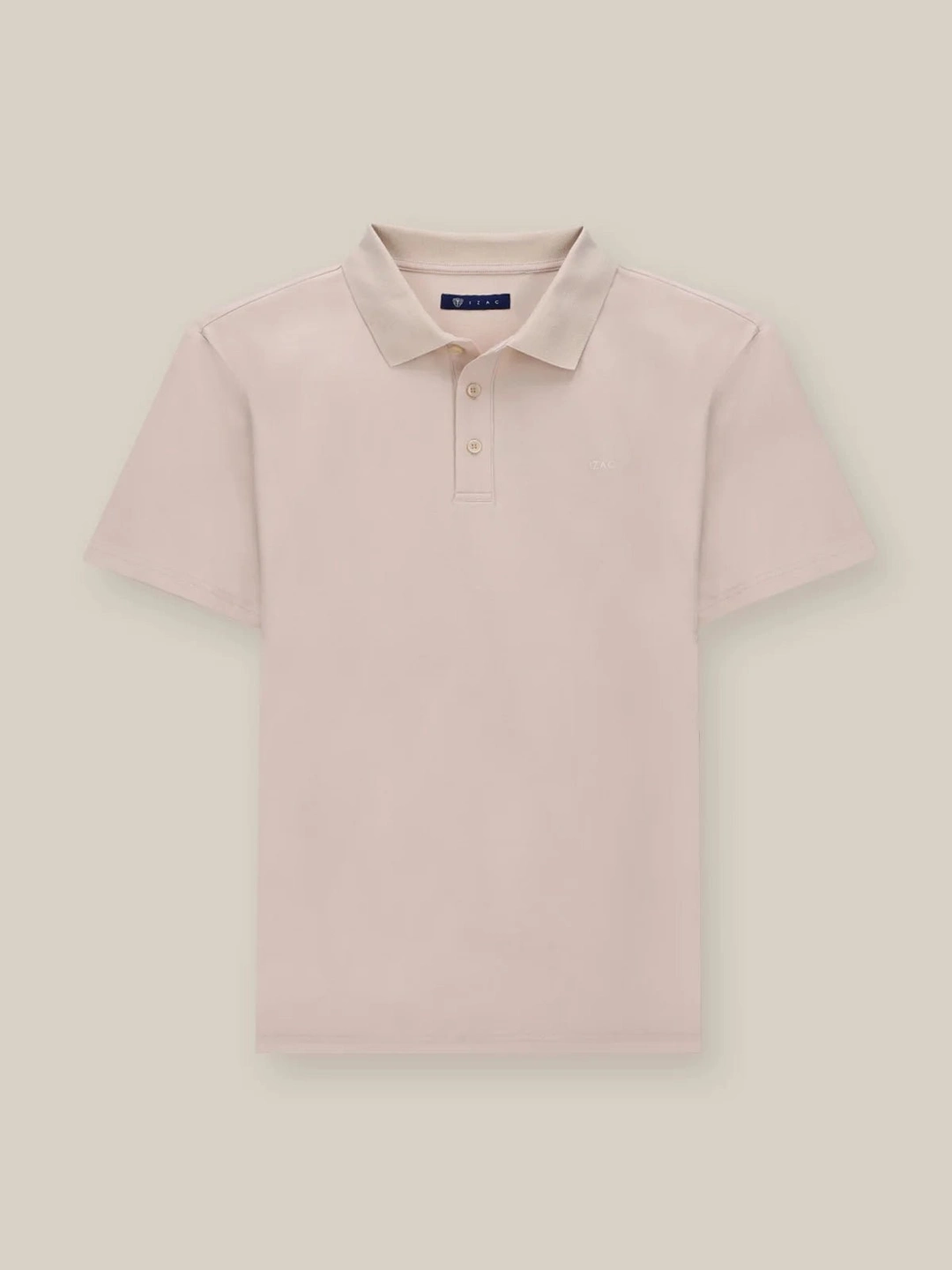 IZAC - Polo boutonné beige