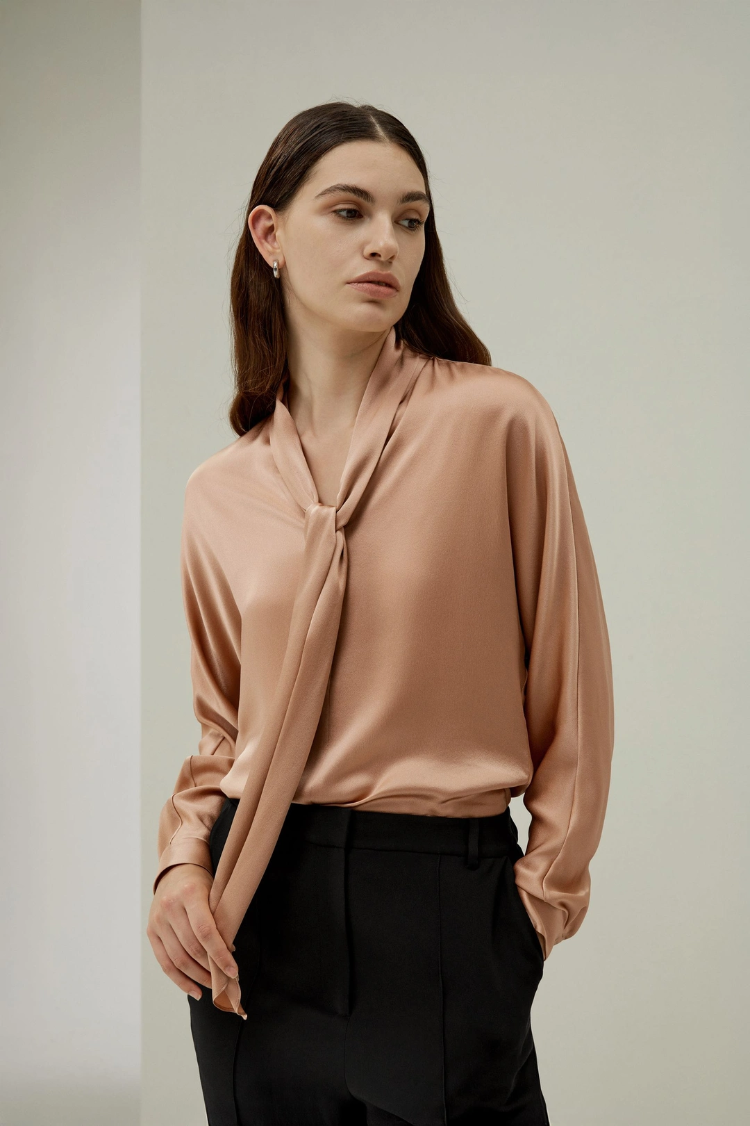 LILYSILK Chemisier En Soie Une Coupe Ample Et Décontractée Pure Soie Facile À Assortir Légèreté Luxueuse Rose Quartz M