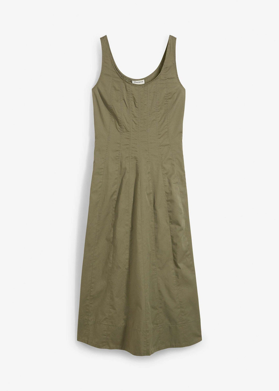 Robe midi à coutures verticales