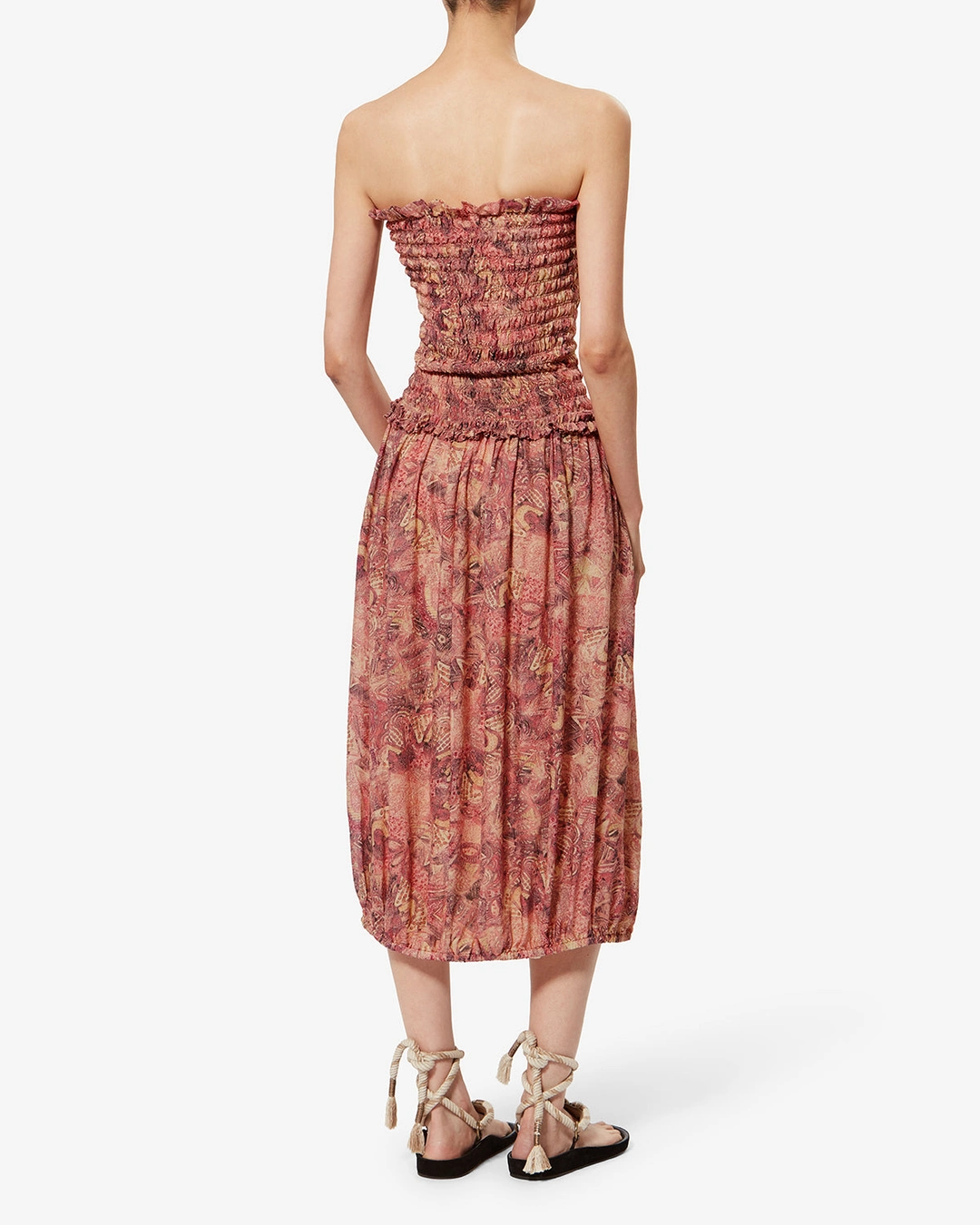 Robe Cleane - Femme - Rose - Taille40 - Isabel Marant - Collection Été Femme - Nouvelle Collection Capsule La Riviera - 3