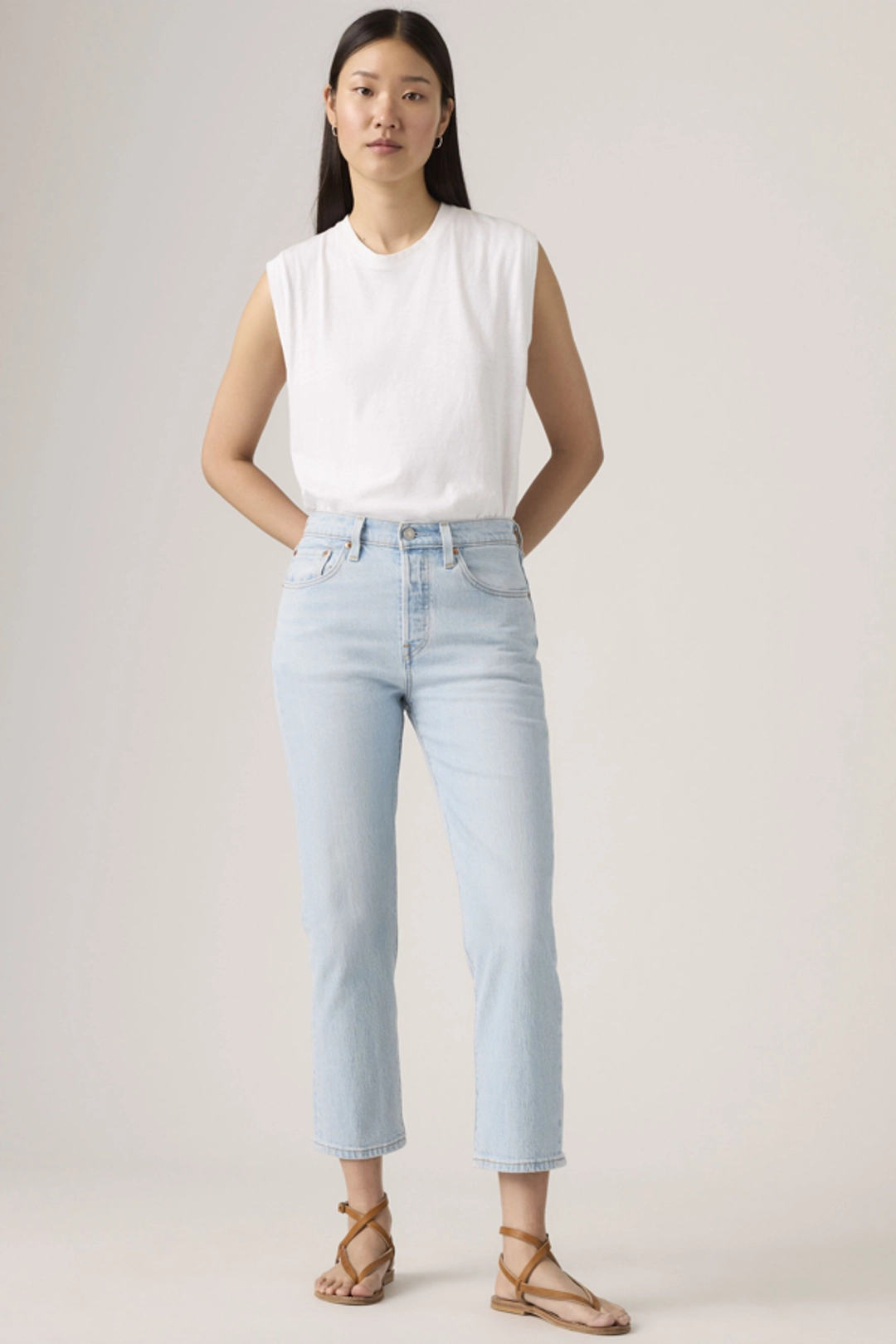Levi's Jean Coupe Courte 501 - Femme - Noir / Black Sprout - 34X28