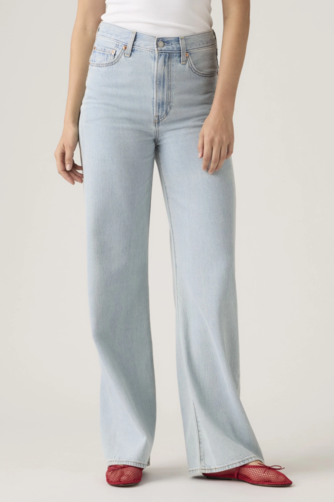 Levi's Pantalon Ribcage Wide Leg - Femme - Marron / Hot Fudge - 33X32 - 2
