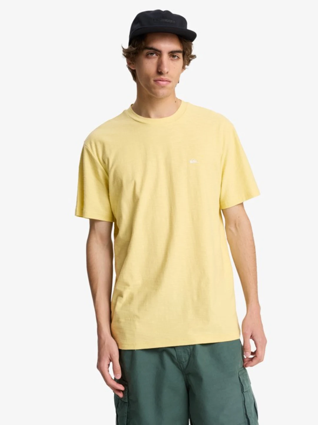 Slub Roundneck - T-Shirt à manches courtes pour Homme Noir
