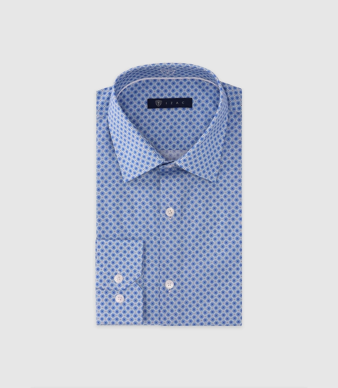 IZAC - Chemise ajustée bleue