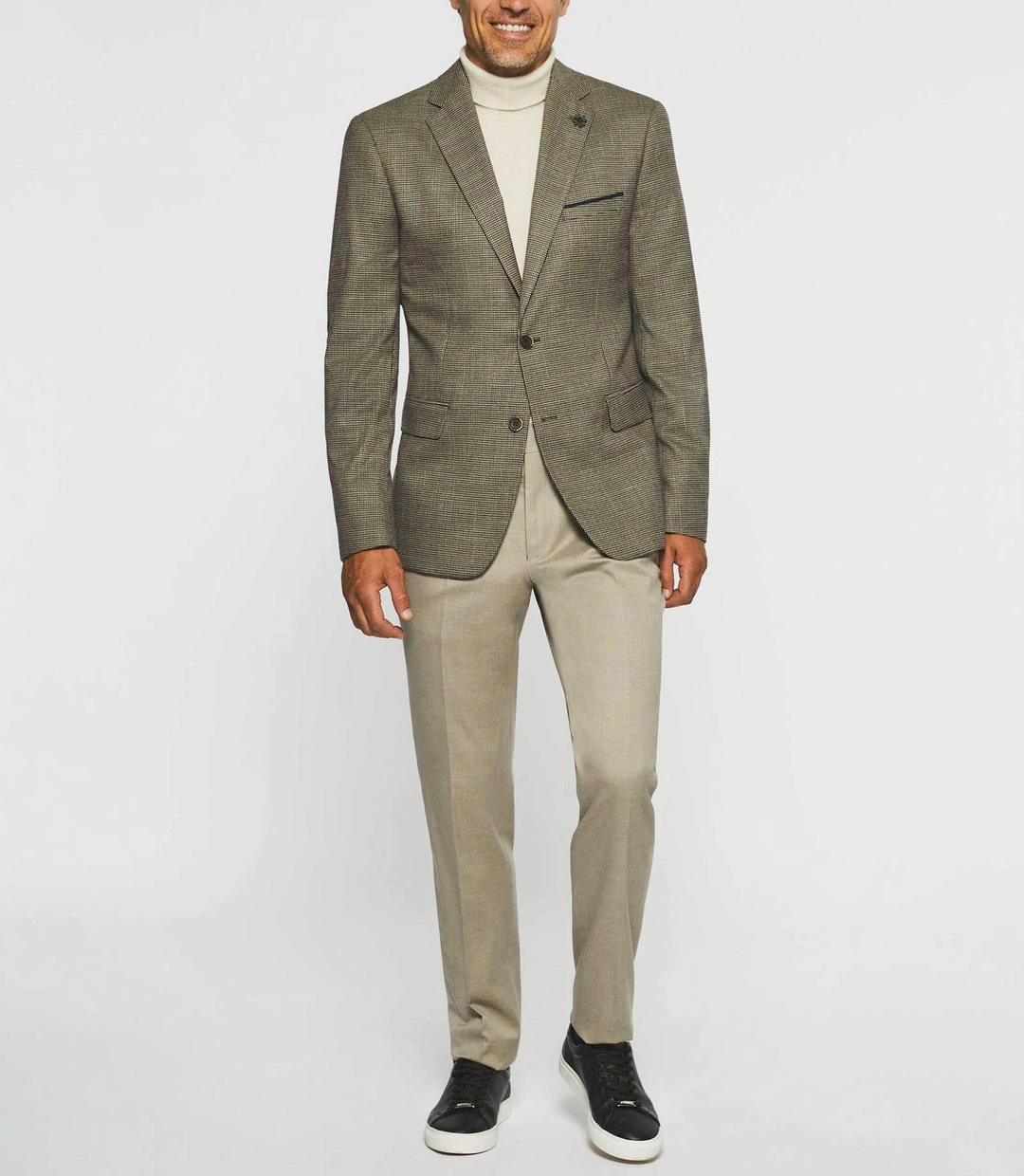 IZAC - Veste motif pied de puce marron DANDY