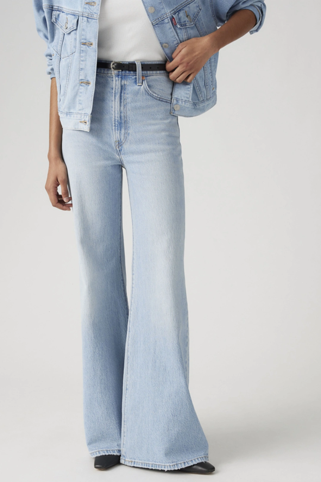 Levi's Jean Ribcage Patte D'eph - Femme - Bleu / Next Saturday No Crease - 34X32 - 2