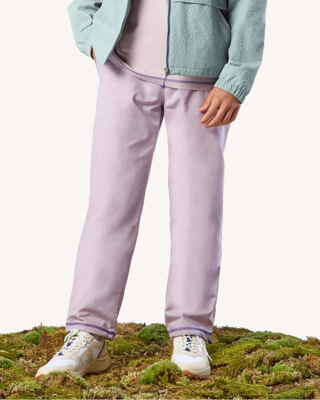 Pantalon rose grisé - DREUILLE OTD
