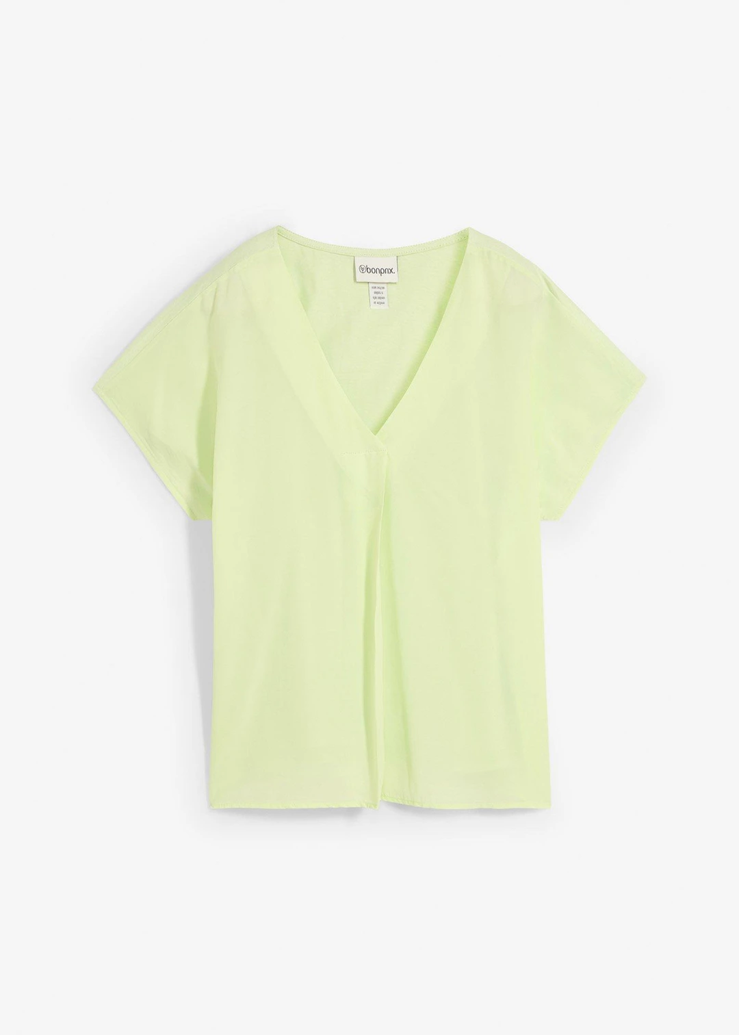 T-shirt avec soie et empiècement tissé