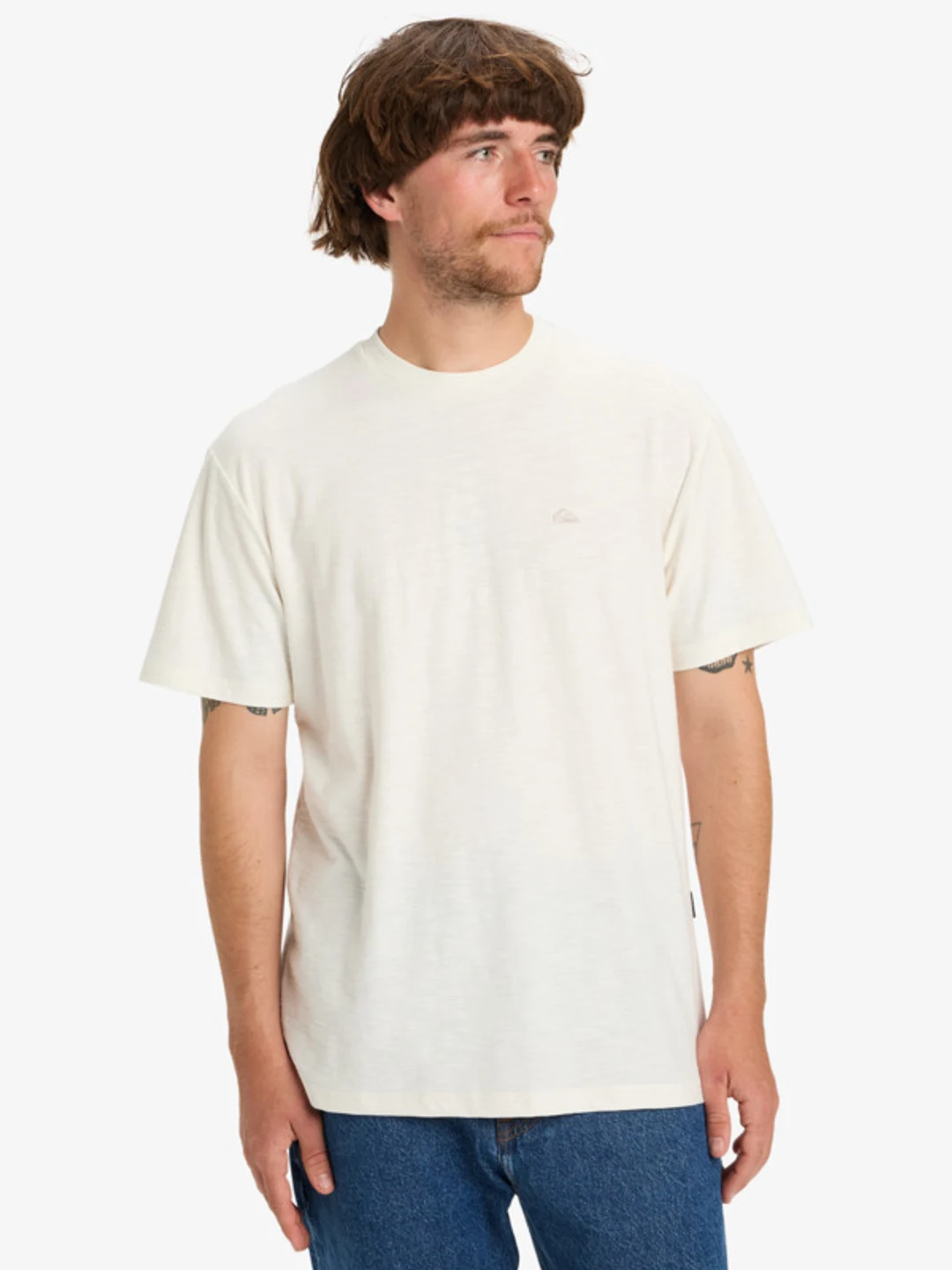 Slub Roundneck - T-Shirt à manches courtes pour Homme Noir