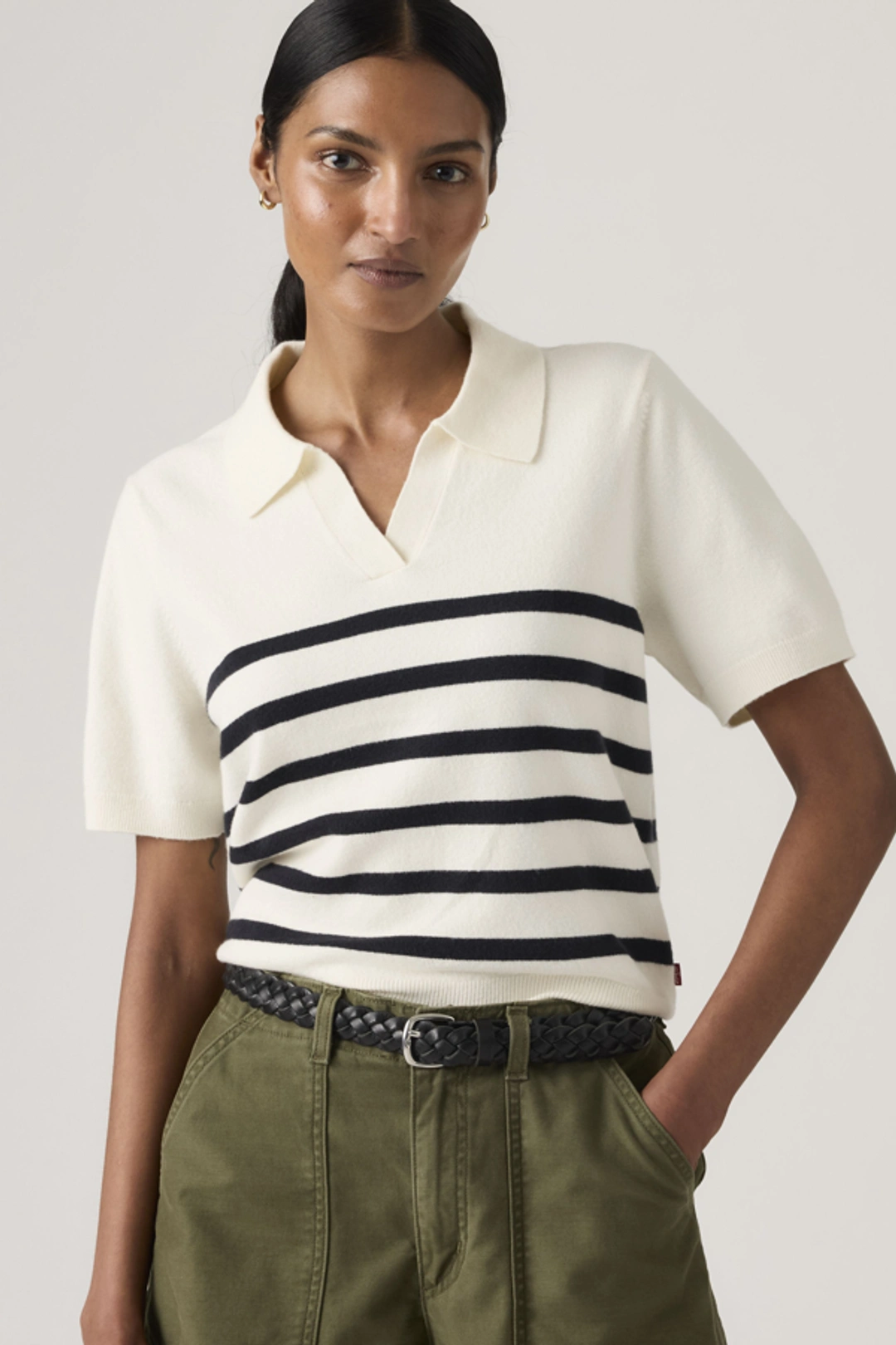 Levi's Pull Polo Ultra Doux - Femme - Rouge / True Red - XS