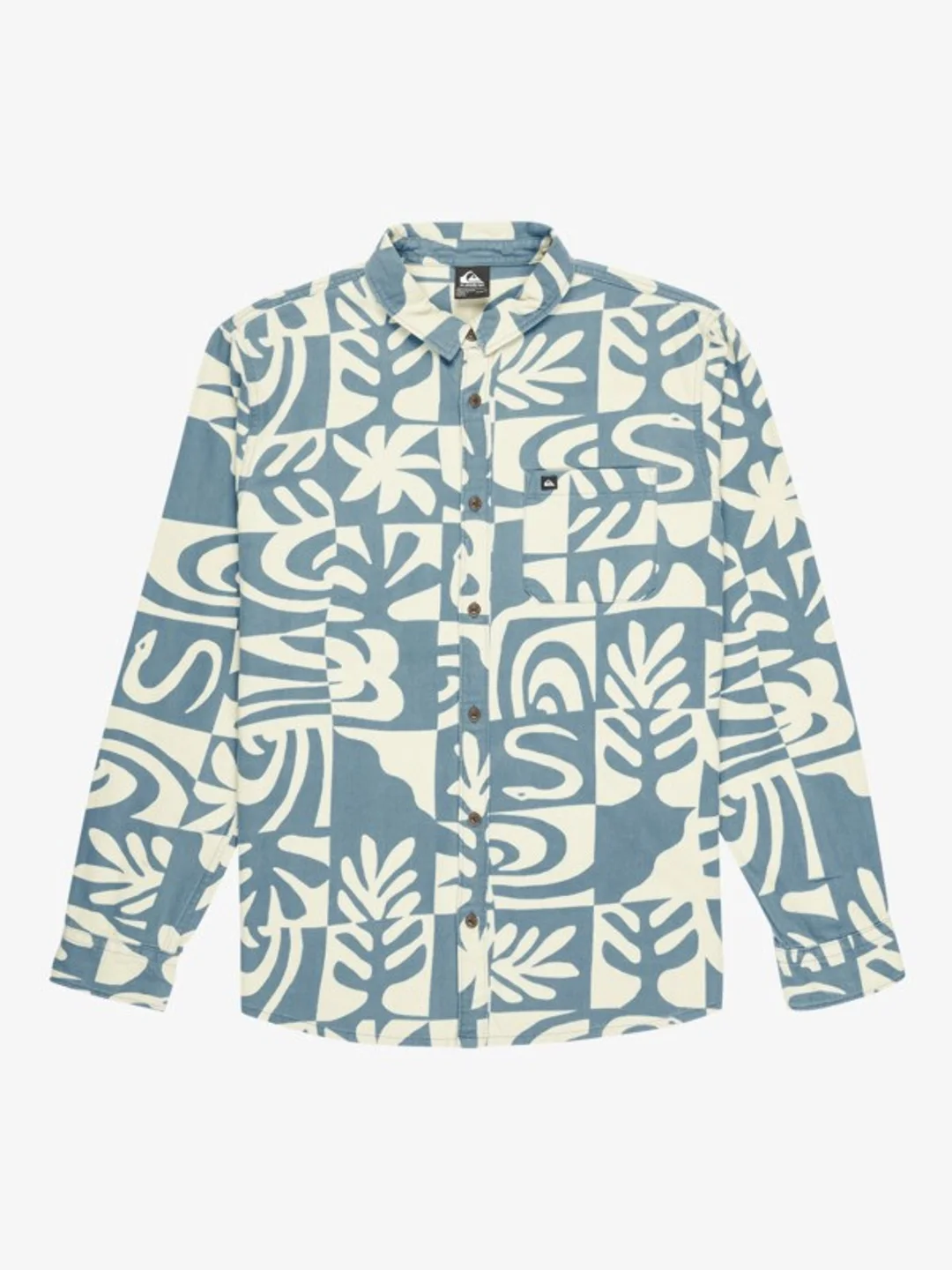 Motherfly Printed - Chemise manches longues pour Homme Bleu