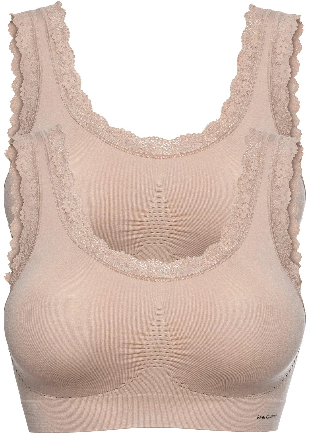 Lot de 2 brassières sans coutures Feel Comfort