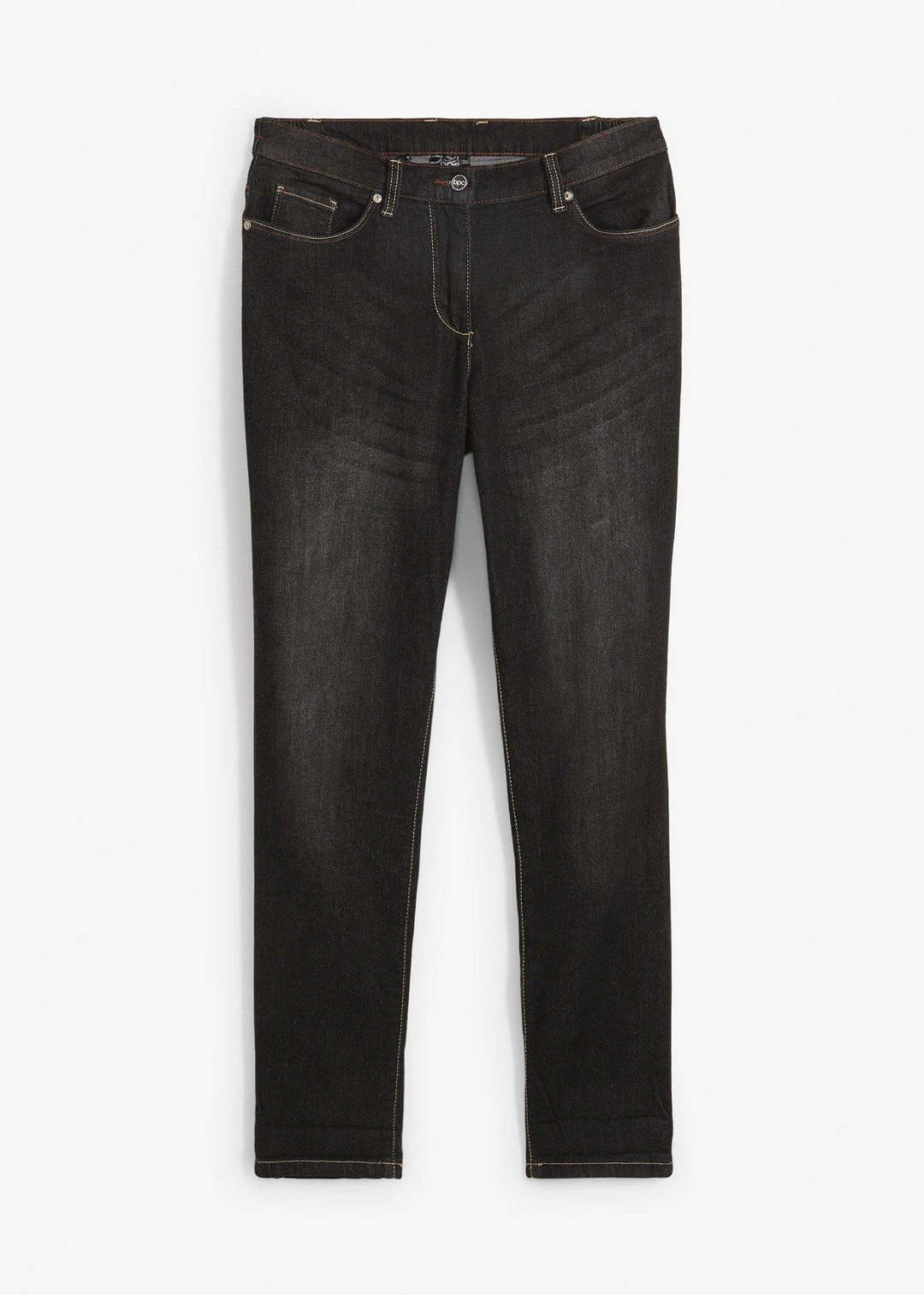 Jean boyfriend taille mi-haute, extensible