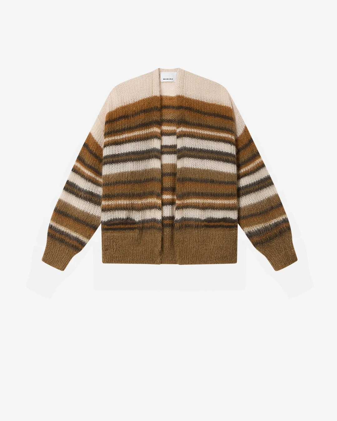 Cardigan Danah - Homme - Ecru/camel - Taille XL