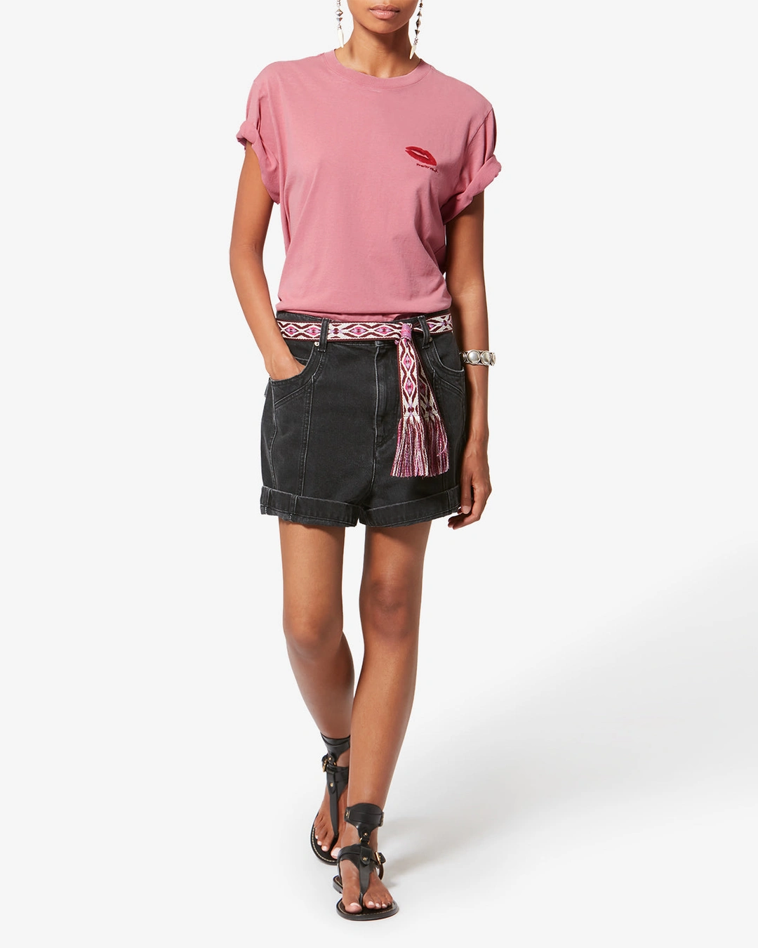 Tee Shirt Zewel - Femme - Rose - Taille XL - Marant Étoile - 4