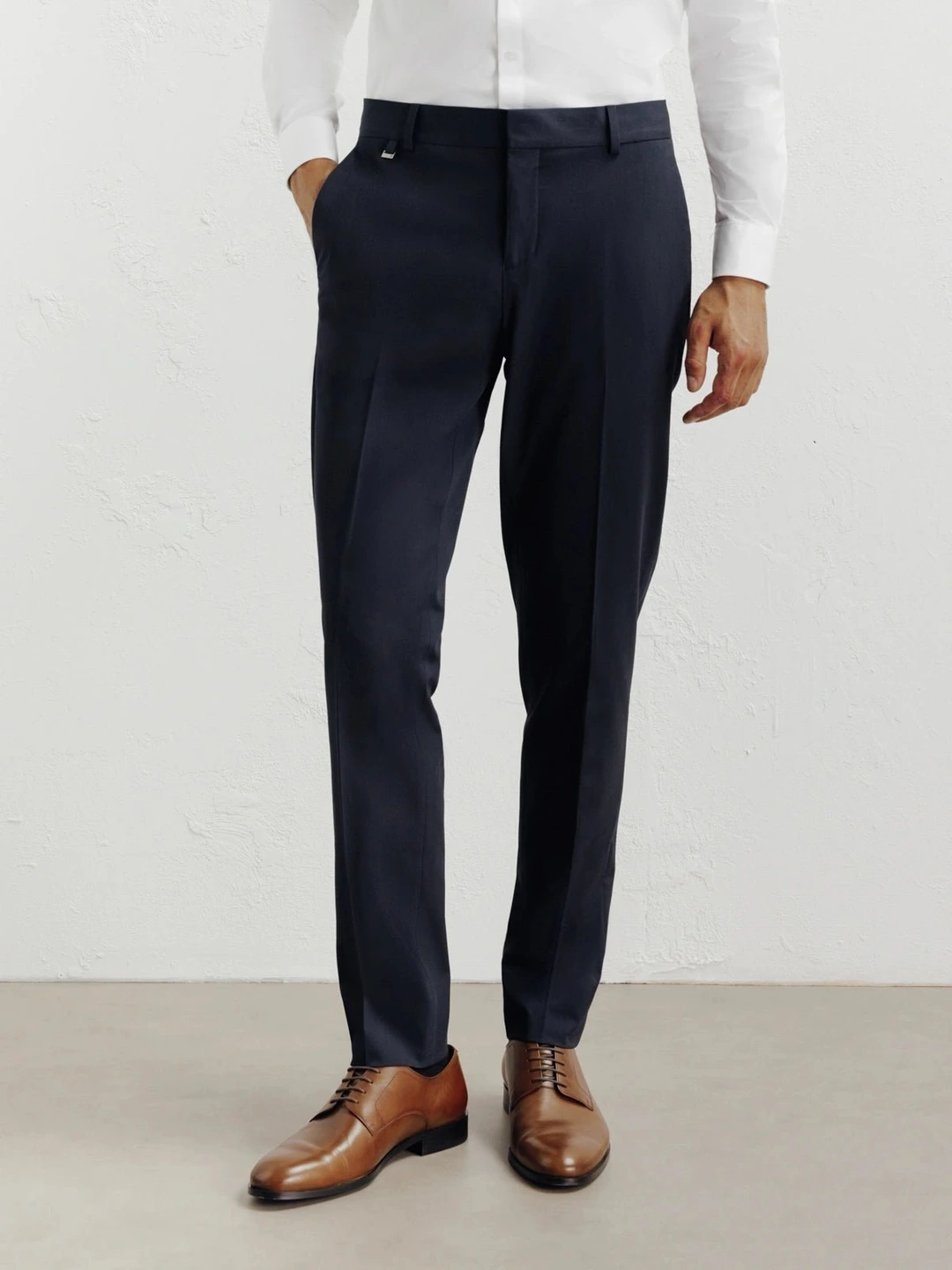 IZAC - Pantalon ville ajusté marine