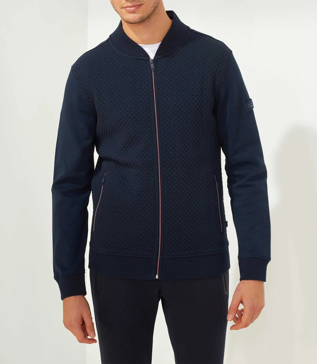 IZAC - Sweat zippe marine ''SWFabio''