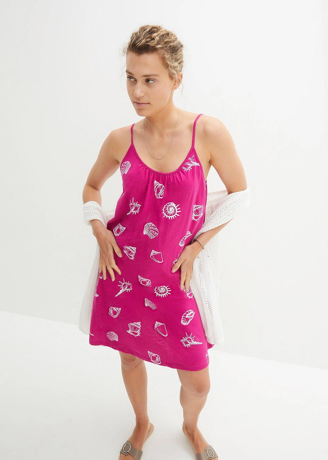 Robe débardeur en jersey coton