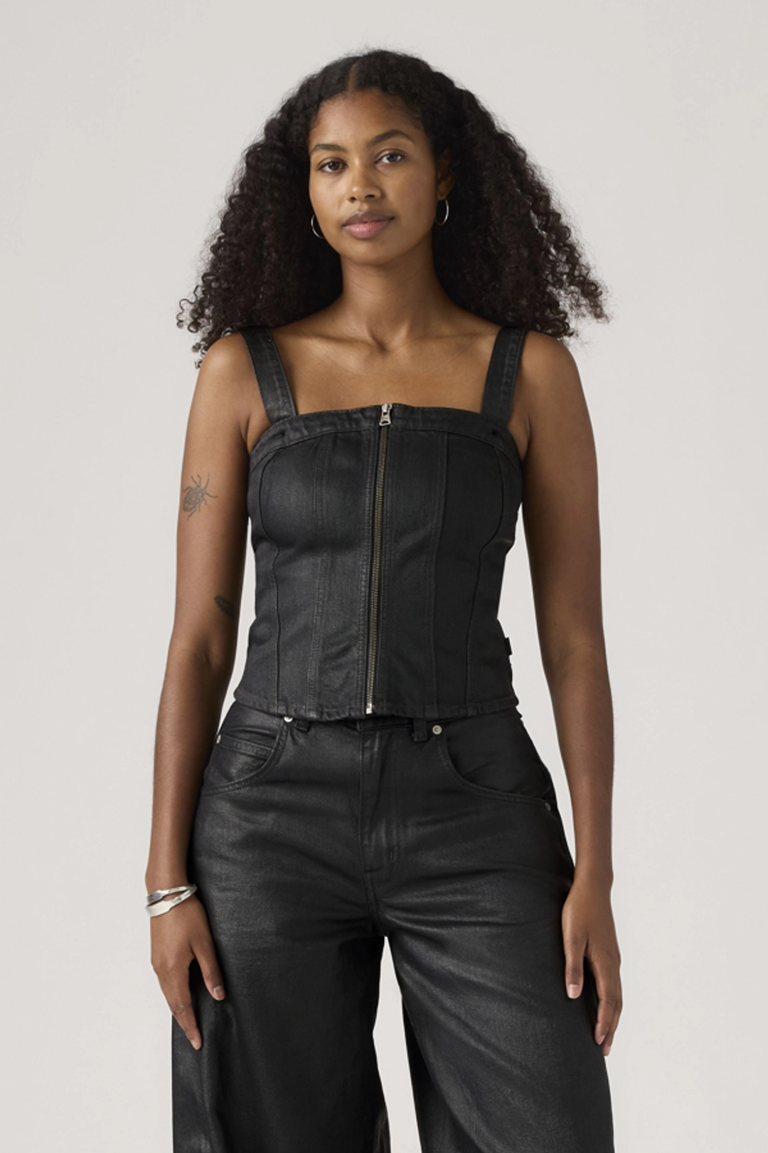 Levi's Haut Sculpted Bustier - Femme - Bleu / Verified Vintage Bustier - XS