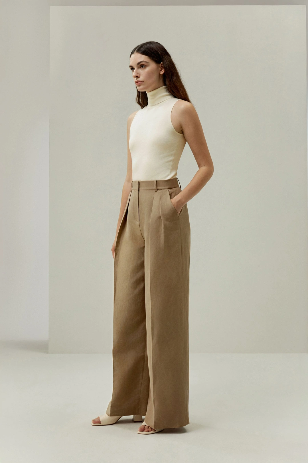 LILYSILK Pantalons En Soie Pantalon Large En Soie Soie De Mûrier Et Lin Simple Et Classique Terracotta 36