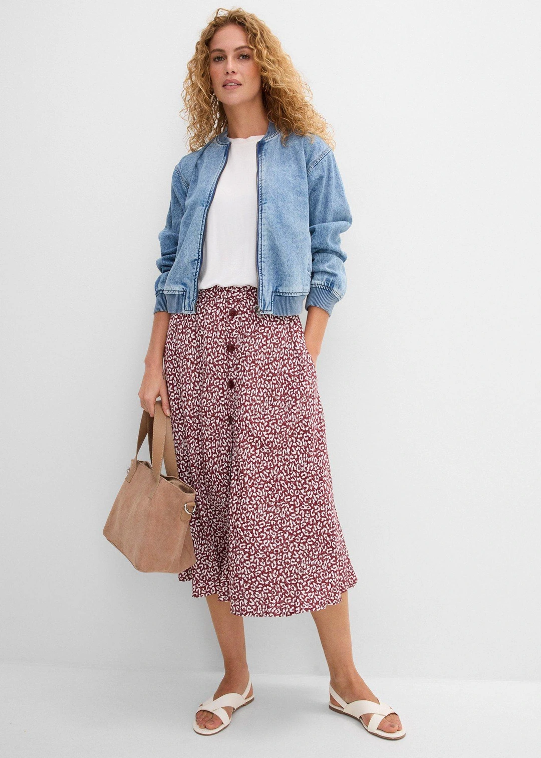 Jupe midi en viscose avec poches - 2