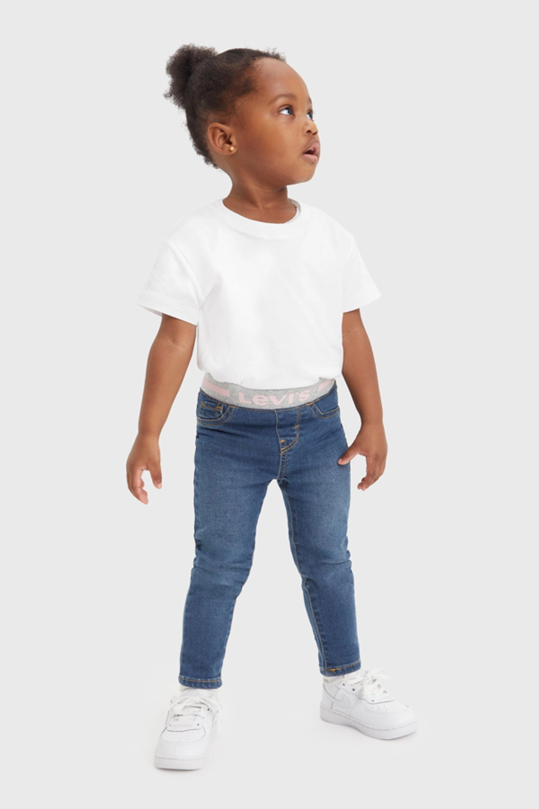 Levi's Jean Skinny À Enfiler Bébé - Femme - Bleu / Westthird Pink - 9M
