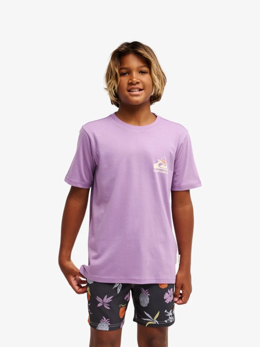 One Piece Merry - T-Shirt à manches courtes pour Garçon 8-16 ans Violet