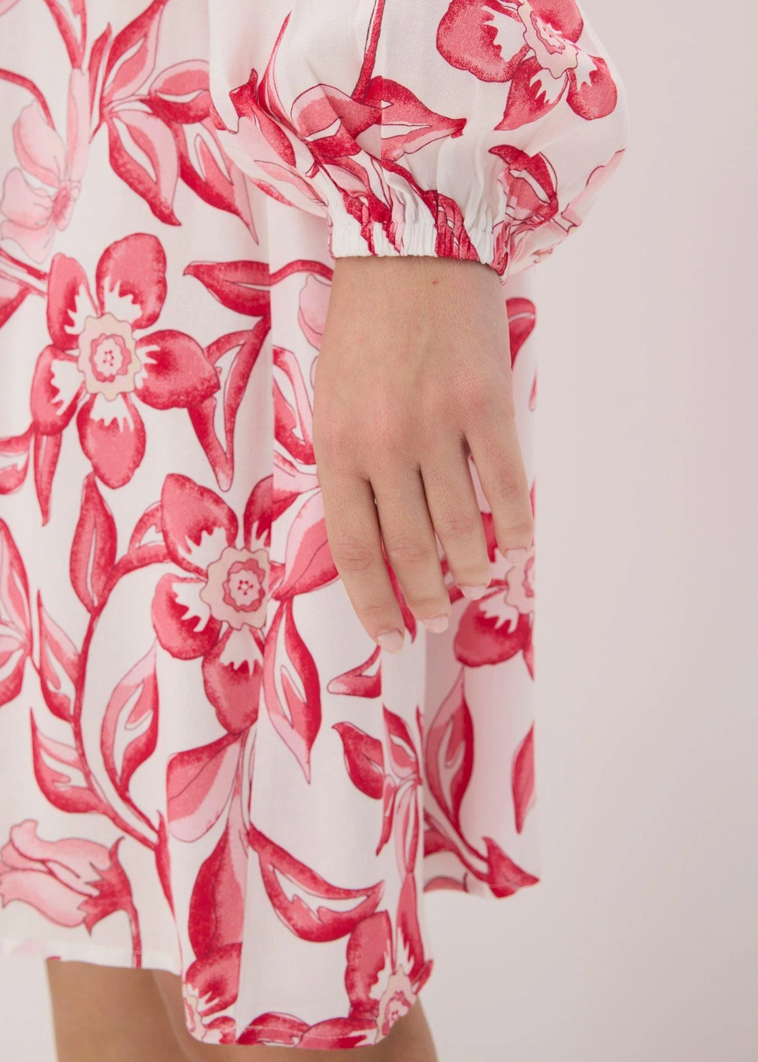 Robe-tunique imprimée en viscose fluide