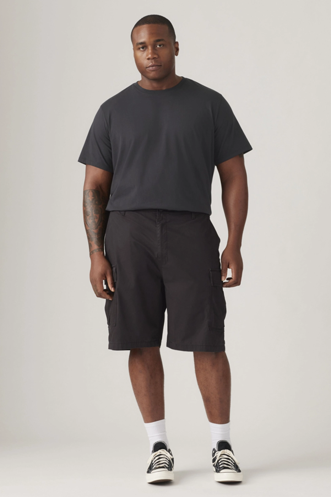 Levi's Carrier Cargo Shorts (Big & Tall) - Homme - Noir / Meteorite Lightweight - 50 - 2