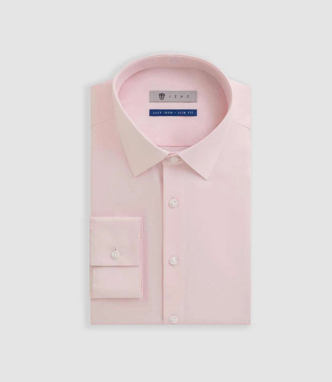 IZAC - Chemise easy iron rose ''Benson''