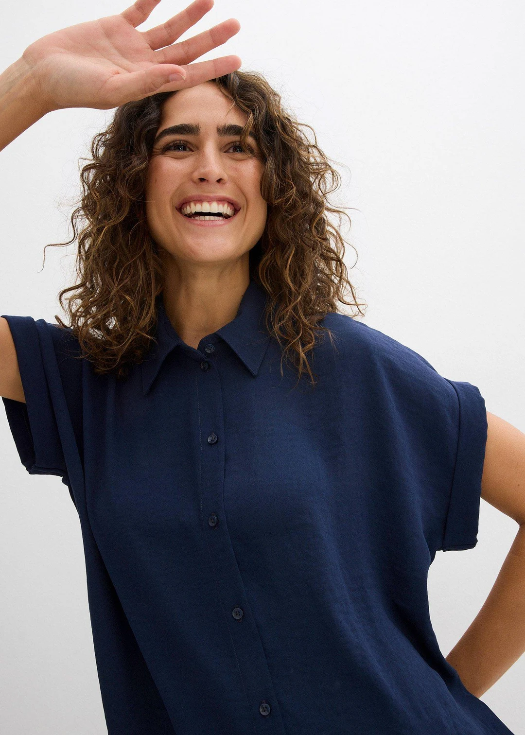 Chemisier manches courtes avec polyester recyclé - 3