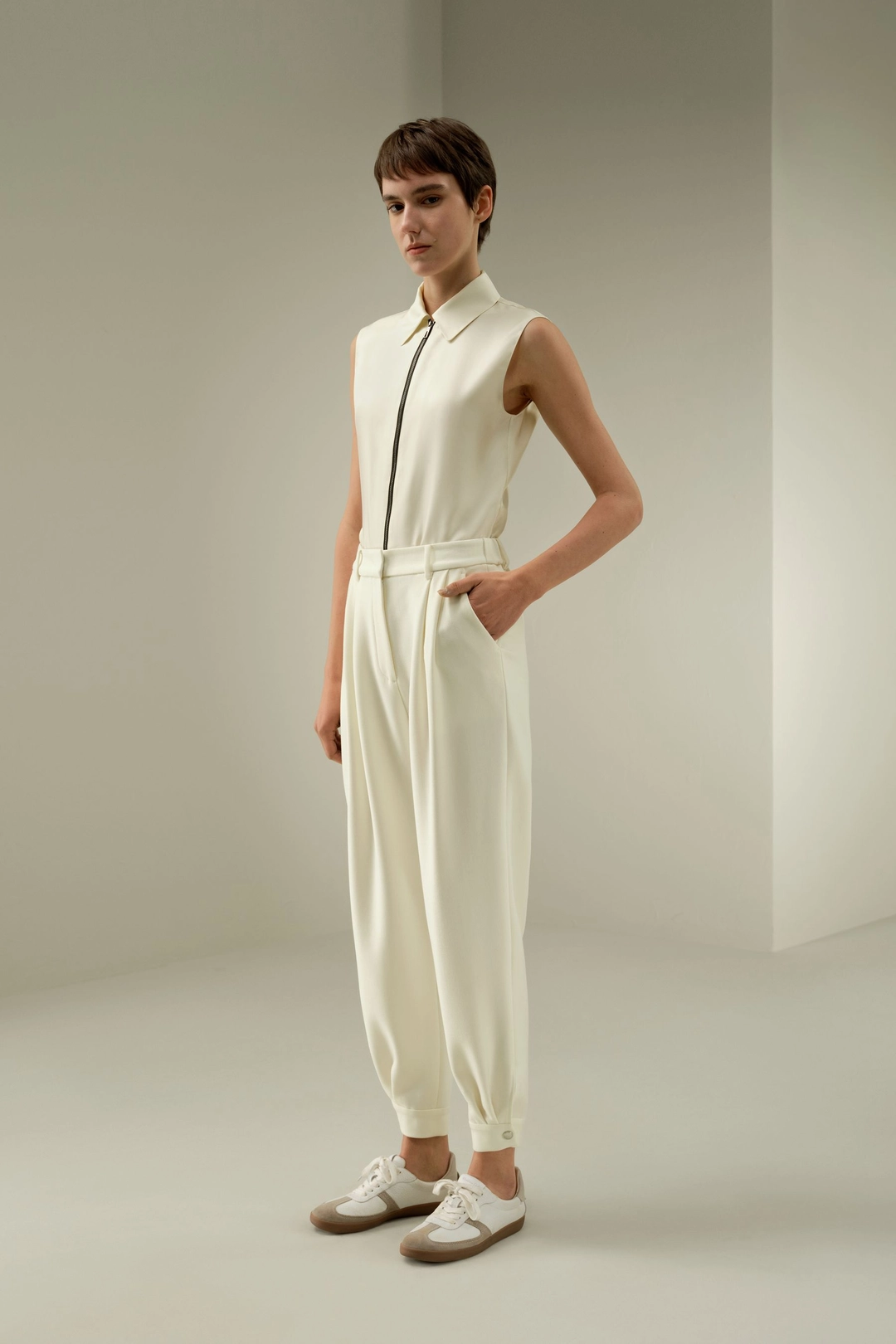 LILYSILK Pantalon En Laine Mérinos Style Sportif 95 % Laine, 5 % Soie Doux Pour La Peau Et Respirant Un Confort Inégalé Blanc Naturel 34