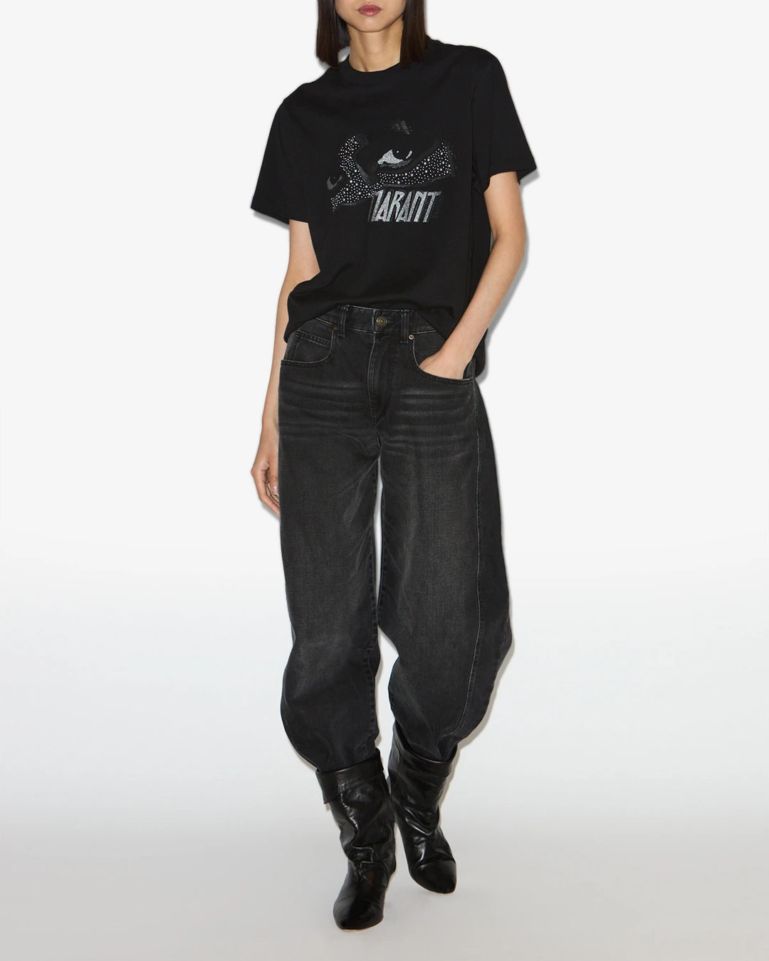 Tee Shirt Zoeline - Femme - Noir - Taille L - Marant Étoile - 4