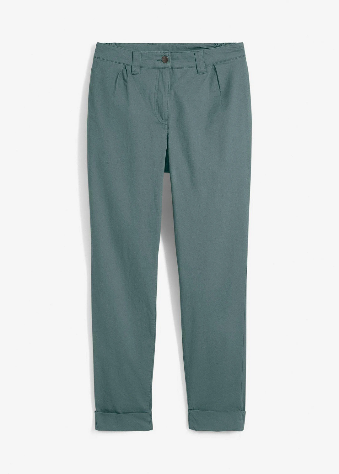 Pantalon chino en coton extensible, longueur cheville