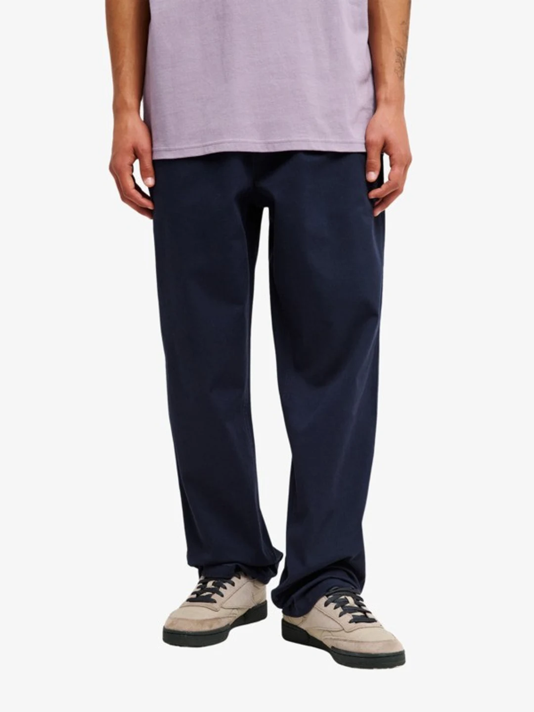 Taxer Regular Twill - Pantalon taille élastique pour Homme Noir