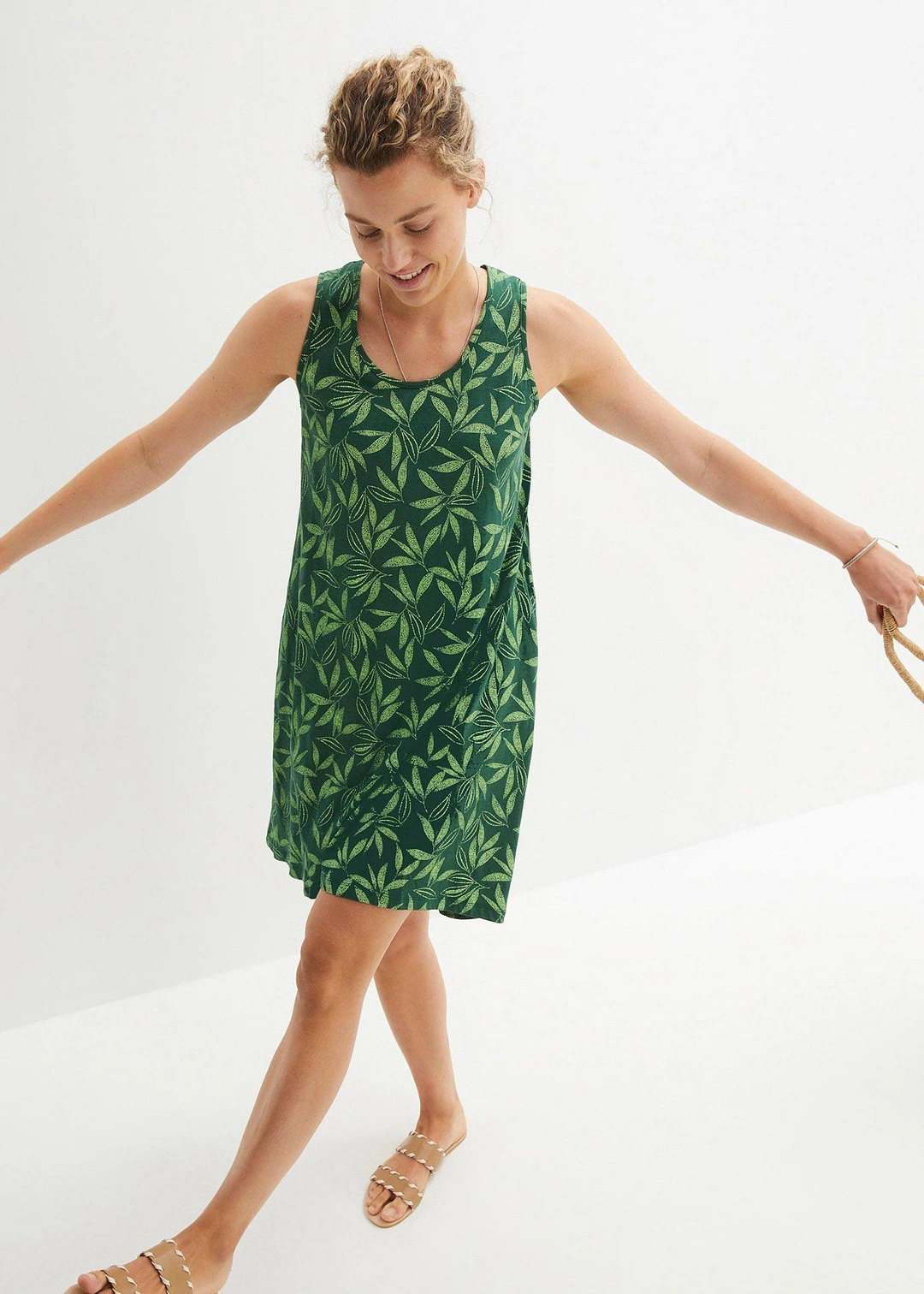 Robe débardeur en coton - 2