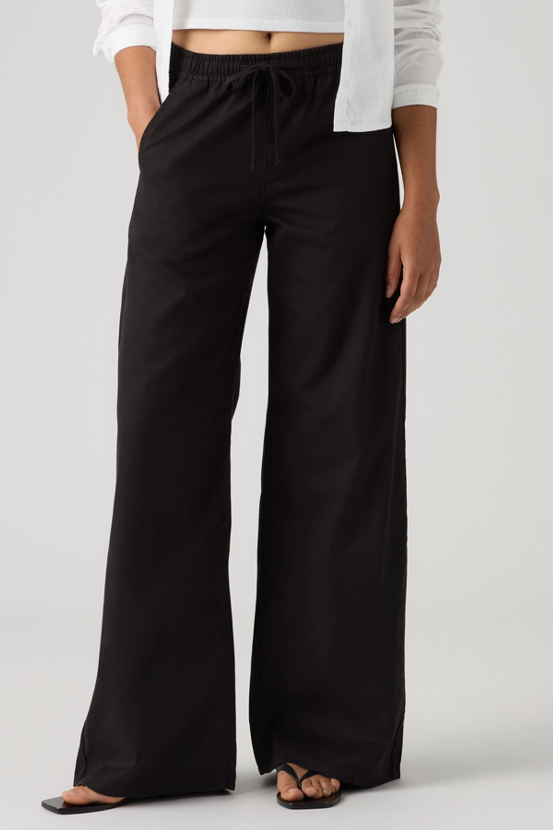 Levi's Essential Wide Leg Pants (Plus Size) - Femme - Beige / Travertine - XS - 2