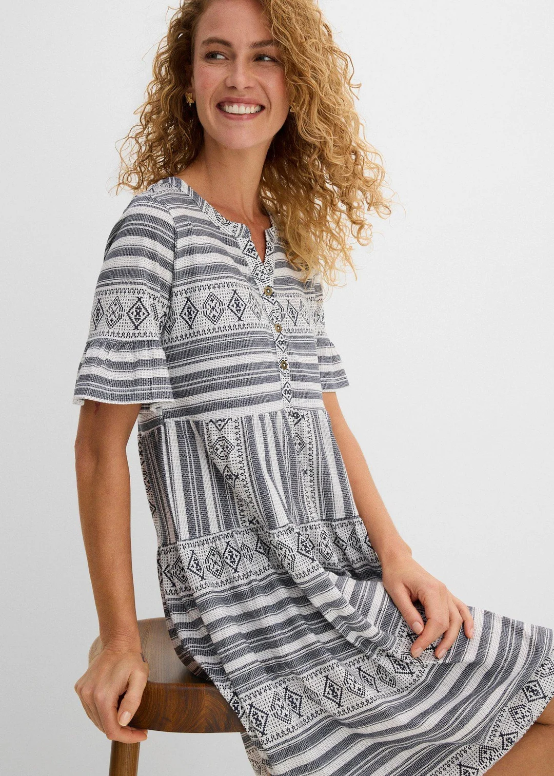 Robe en jersey de viscose mélangée - 3