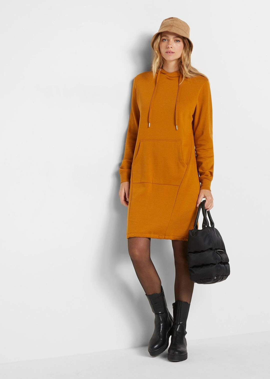 Robe sweat en coton mélangé