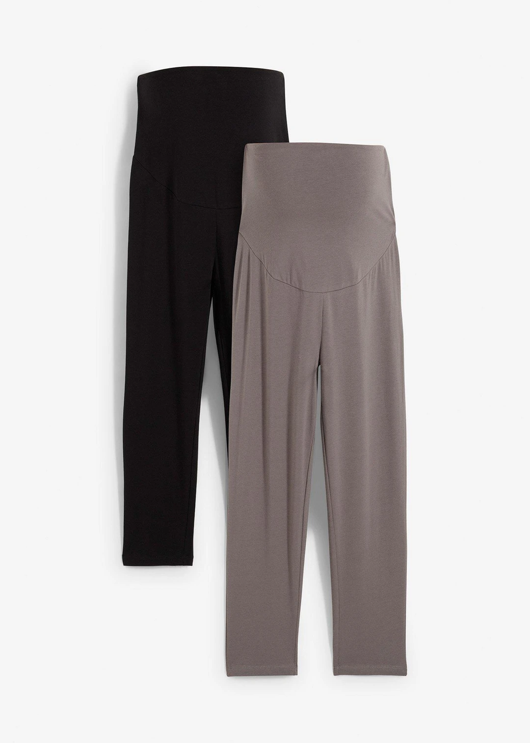 Lot de 2 leggings de grossesse, longueur 3/4